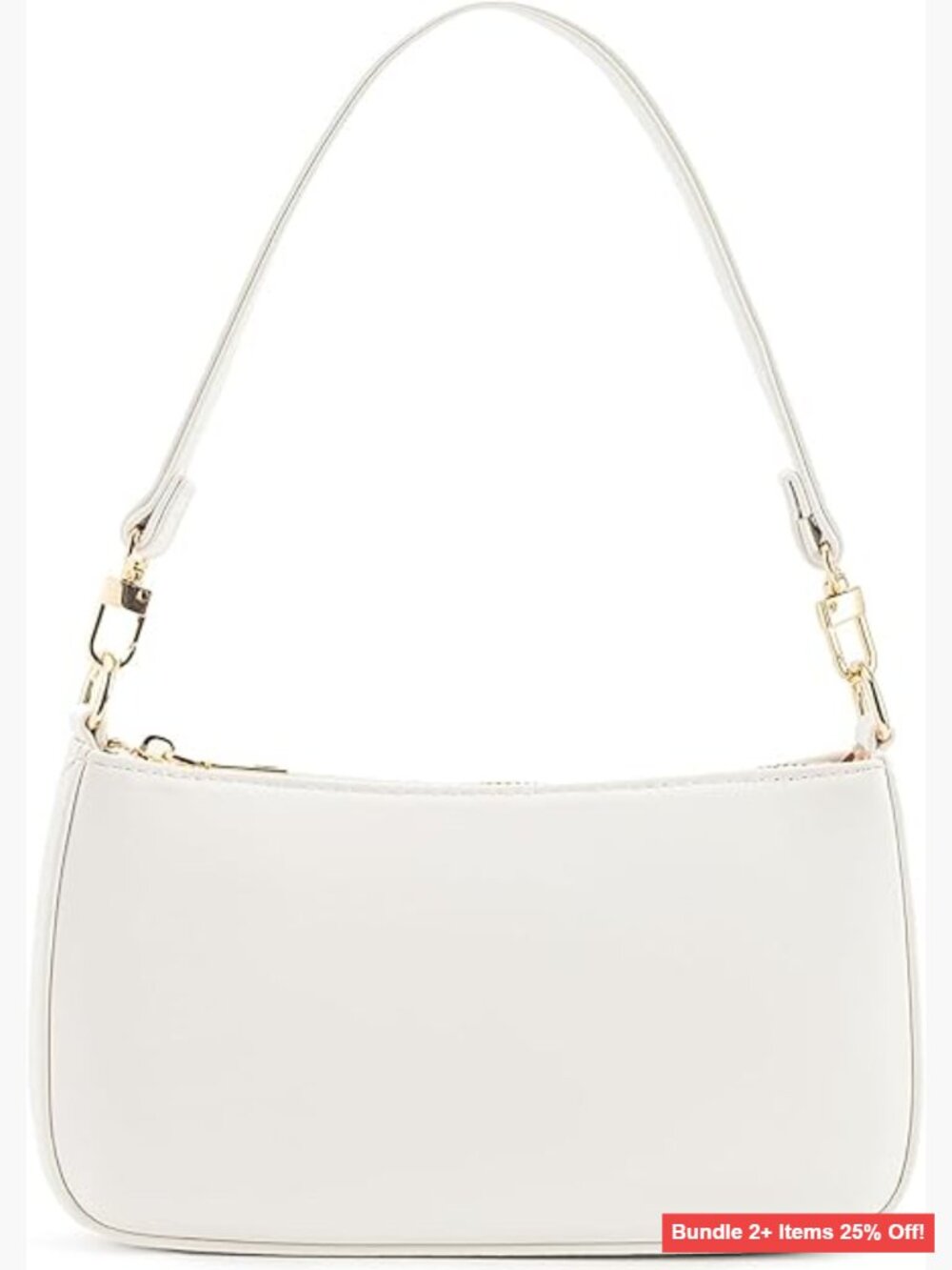Retro Vegan Leather Shoulder Bag with Adjustable Strap, Clutch Tote Handbag